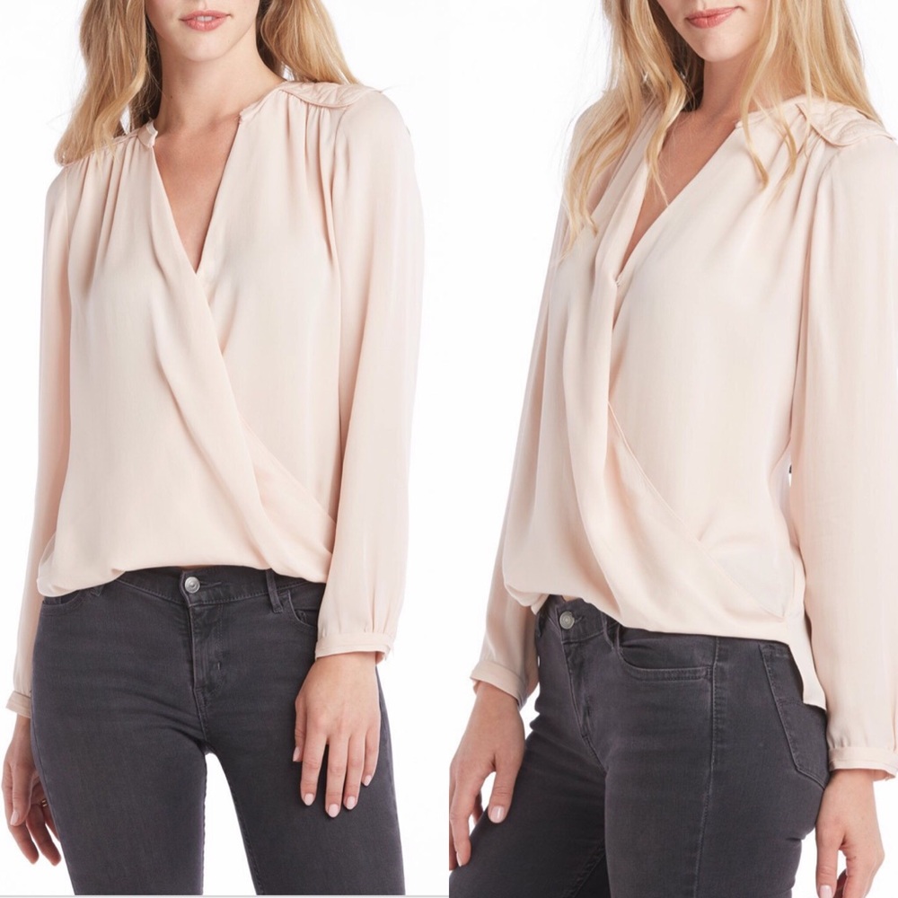 ✨HPx2!✨NWT Rebecca Taylor Pink Silk Top - Picture 7 of 7